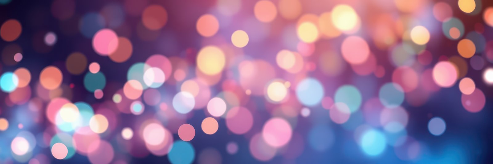 Vibrant bokeh light effect creates an enchanting atmosphere in an abstract background